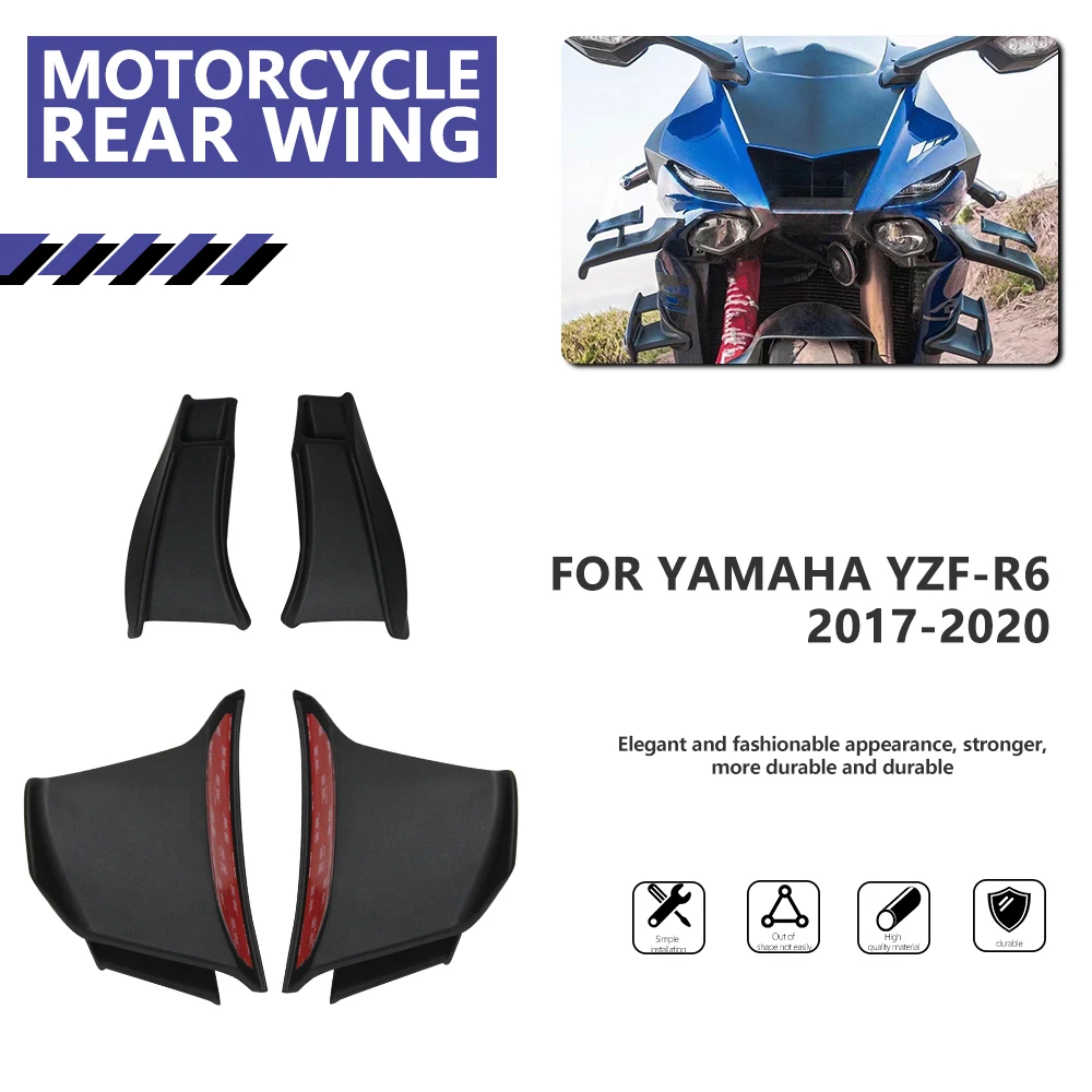 

NEW for Yamaha YZF-R6 Wind Wing 2017 2018 2019 2020 R6 Aerodynamic Motorcycle Constant YZF R6 Wind Wing Molding Material