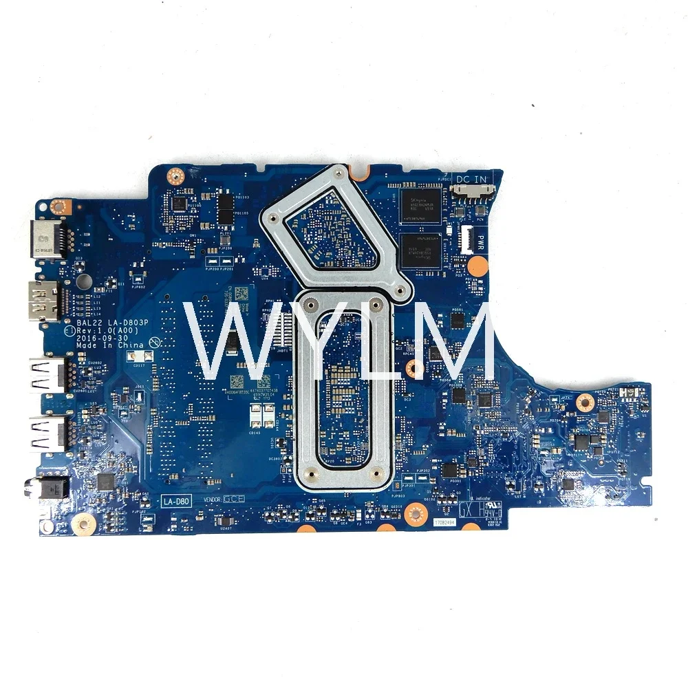 BAL22 LA-D803P A12-9700P CPU 216-0889018 GPU Mainboard For DELL 5565 5765 BAL22 LA-D803P Laptop Motherboard Test ok