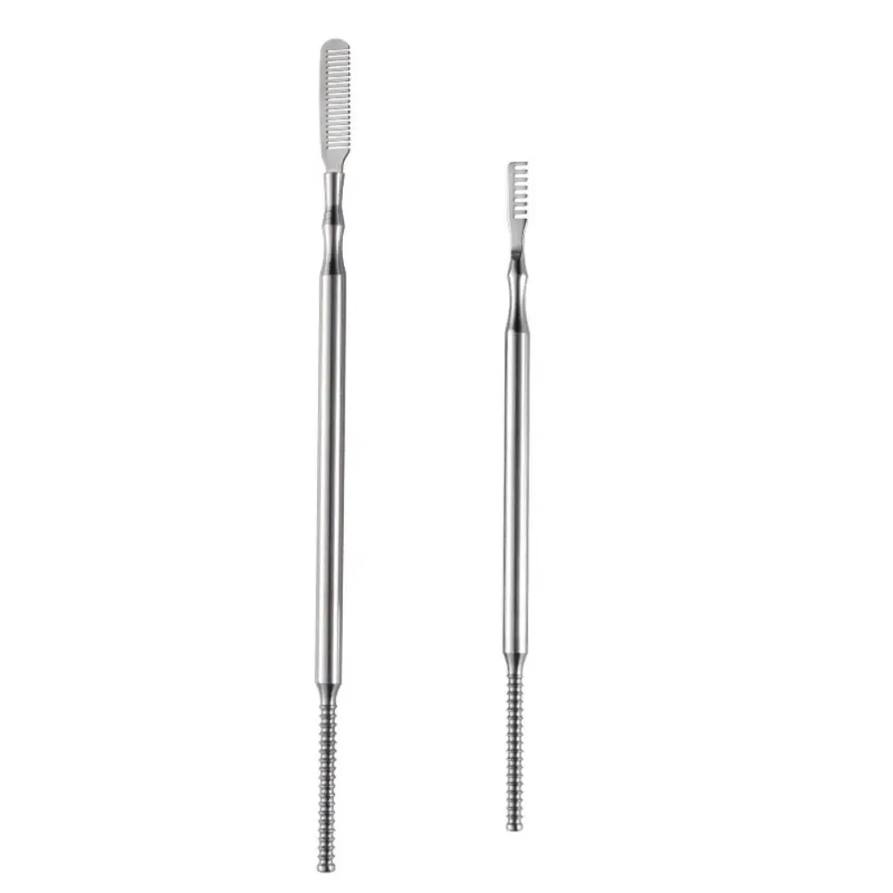 Stainless Steel Eyelash Perm Lifting Tools L/S Metal Rods Eyelash Curling Stick Makeup Tools Dual-head Design