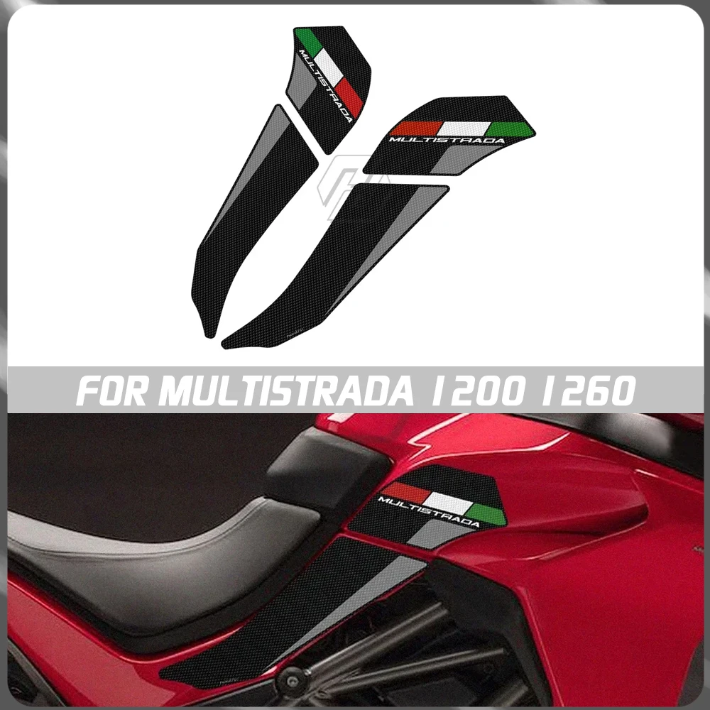 

For Ducati Multistrada 1200 1260 2015-2020 motorcycle side fuel tank pad anti slip and anti-wear modification sticker