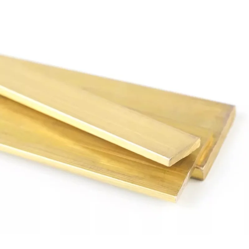 Brass Flat Bar Metal Plate Strike Thick 3mm-20mm Copper Rectangular Solid Metal Sheet Width10mm-50mm Length100mm-500mm