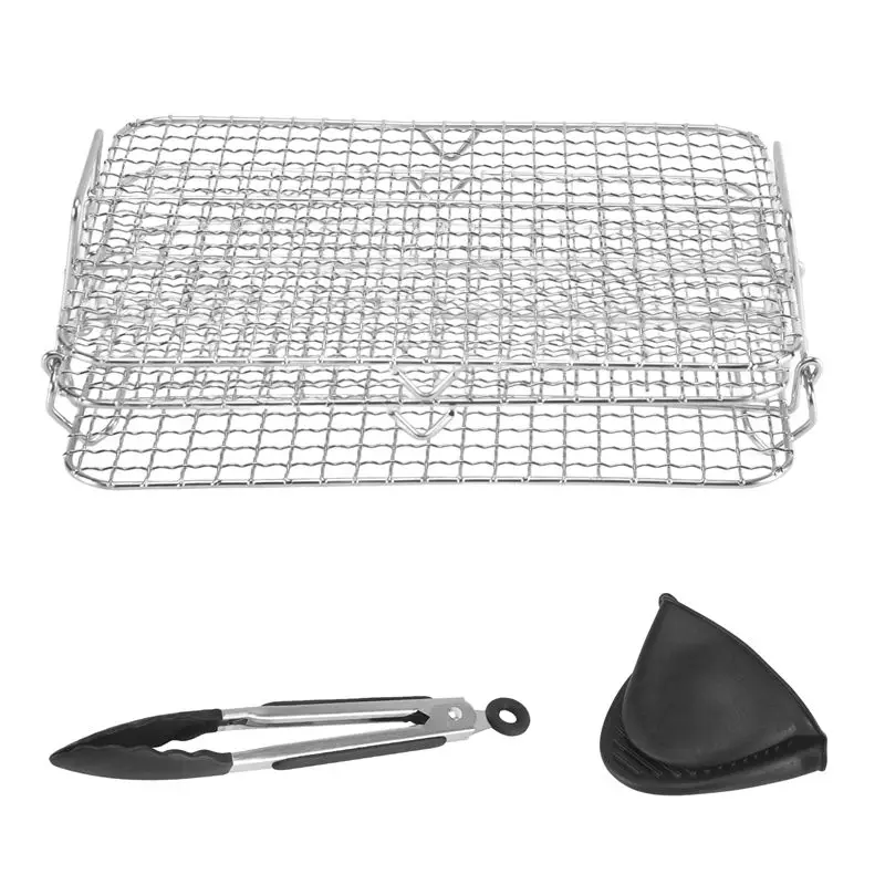 رف مقلاة هوائية لمقلاة هوائية Foodi Grill XL، رف تجفيف متعدد الطبقات، ملحقات مقلاة الهواء - A07G