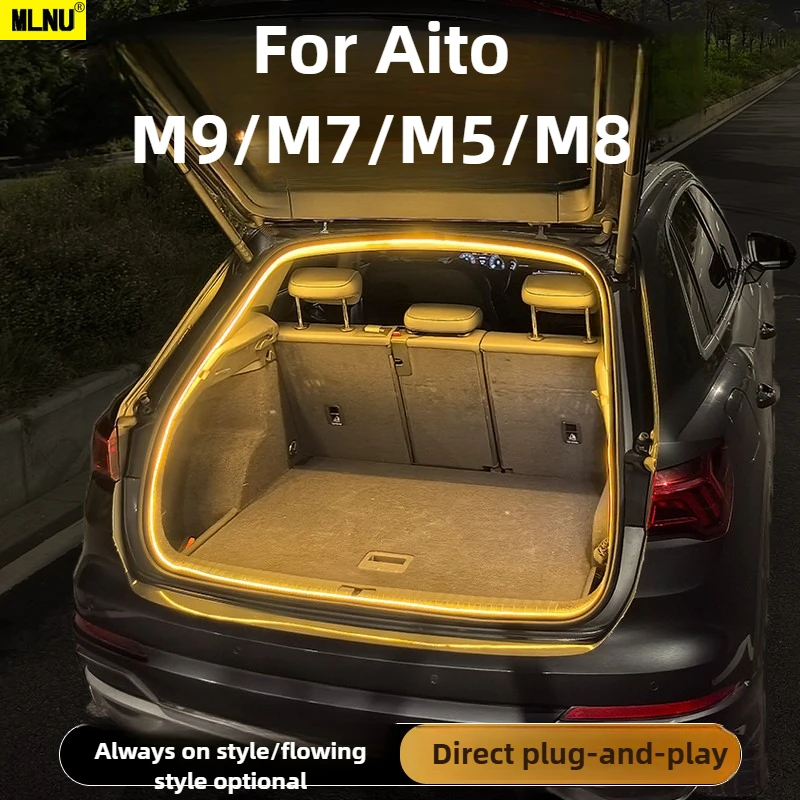 

Car Trunk Light For Aito M9/M7/M5/M8 Accessories 2026/2025,Scratch-Resistant Low Voltage Safety High-Brightness 2022-2024