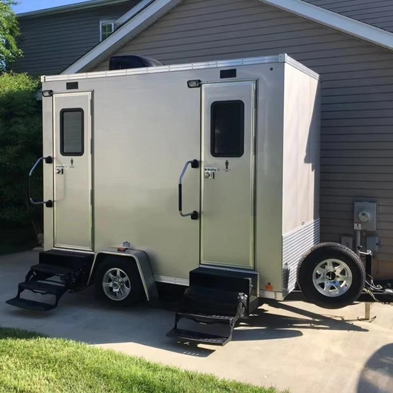 Customized Luxury Mobile Restroom Toilet Outdoor Portable Bathroom with Steel and Sandwich Panel Featuring a Shower