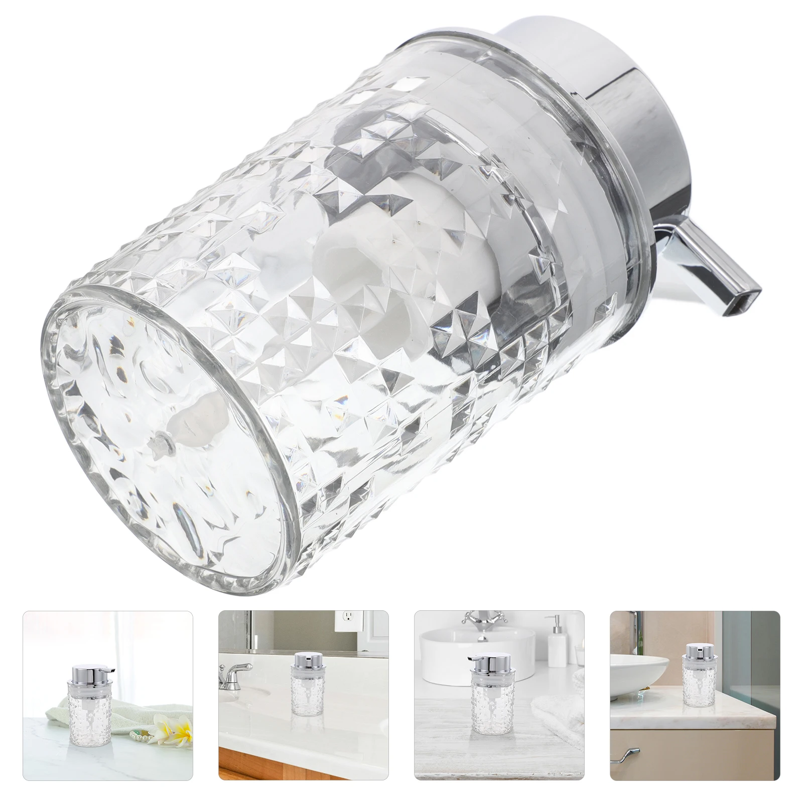 

Foaming Bottle Clear Refillable Press Dispenser For Facial Cleanser Hand Soap Body Wash Kitchen Sink Foam Pump Container