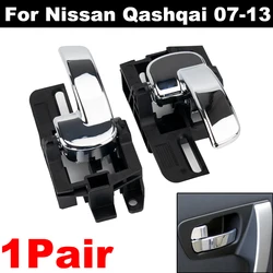 Manija de la puerta Interior del coche, accesorio para Nissan Qashqai J10 Dualis 80671-JD00E 80670-JD00E 80670JD00E 80670JD00E 80671JD00E, izquierda y derecha, 2 piezas