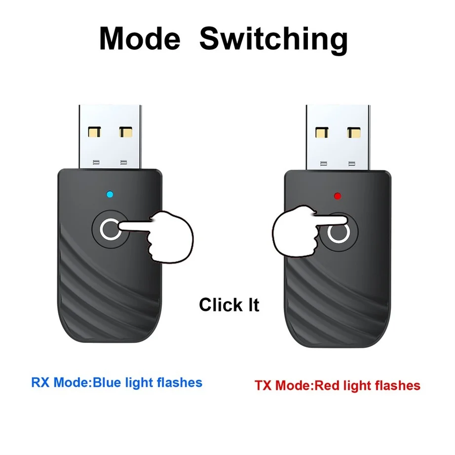 YIGETOHDE Bluetooth 5.0 Transmitter Receiver 4 in 1 3 in 1 2 in 1 Adapter Dongle 3.5Mm AUX For TV PC Headphones Home Stereo Car