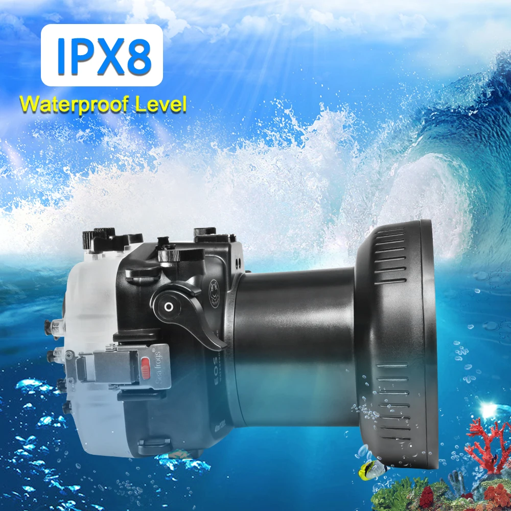 Seafrogs Camera Waterproof Housing Professional Diving Underwater Photography 40M Phone Accessrorie Case For Canon EOS RP