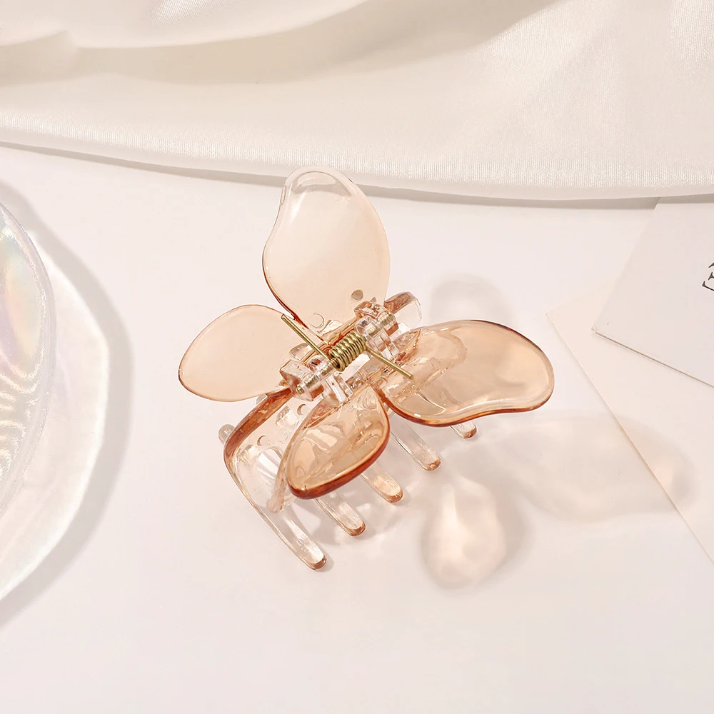 Frauen Kleine Schmetterling Haar Klaue Acryl Klaue Clip Mädchen Süße Haarnadel Krabben Haar Clips Chic Haar Clip Mode Haar Zubehör – Detail 16
