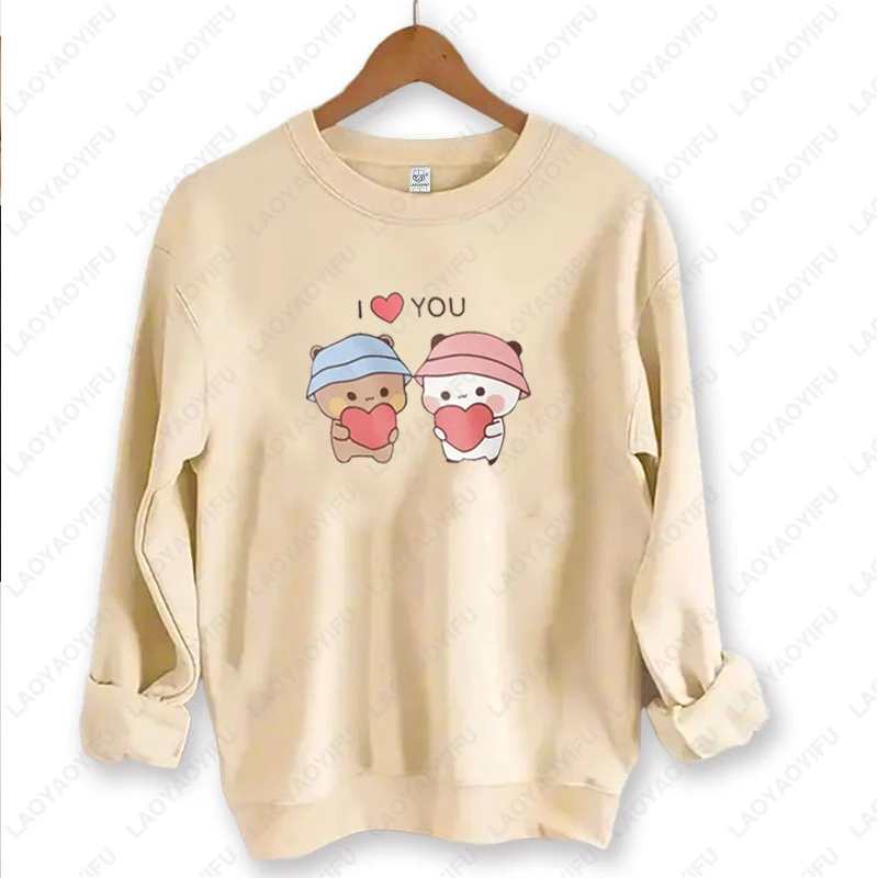 Bubu Dudu زوجين هدية عيد الحب البلوز الرجال النساء Kawaii Harajuku اليابانية أوتاكو البلوز لطيف مضحك للجنسين كل مباراة هوديي #5