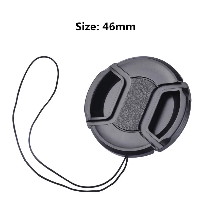 Kamera-Objektivdeckel Hochwertig 37mm 40,5mm 43mm 46mm 49mm 52mm 55mm 58mm 62mm 67mm 72mm 77mm 82mm Aufsteckbarer Vorderlinsen-Deckel für Kamera