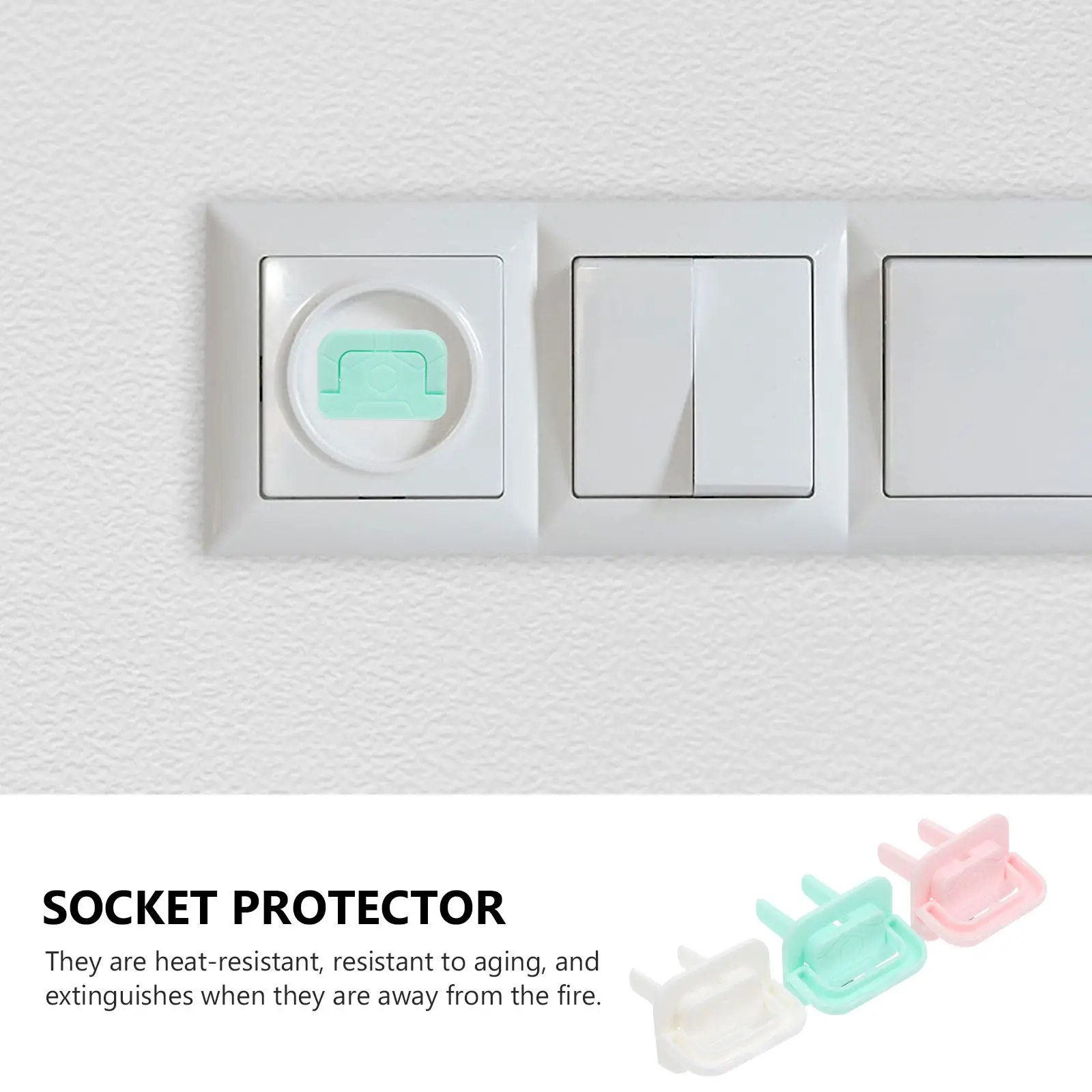 

Набор из 18 защитных колпачков для розеток V0 из ABS-пластика, противоударные защитные накладки для домашнего использования, защита от электрического тока