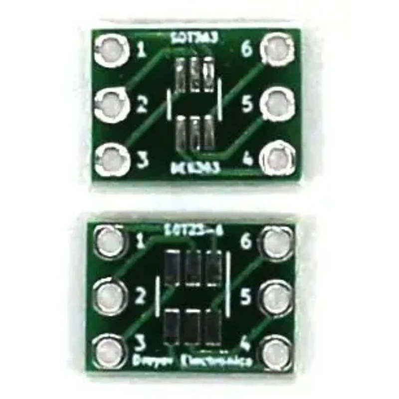 50pcs Double Sided 6 Pin SOT23-6/SC70-6(SOT363) to DIP Breakout Board SOT23-5 SC70-5