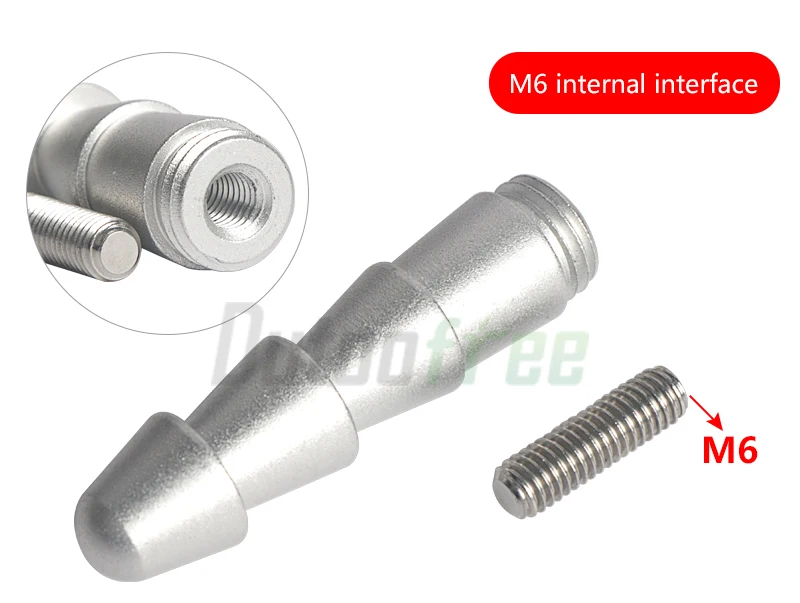 Zubehör für Linearantriebe: M6/M8 3XLR Verlängerungsstange, Saugnapfadapter, Getränkehalter-Endstücke – Detail 6