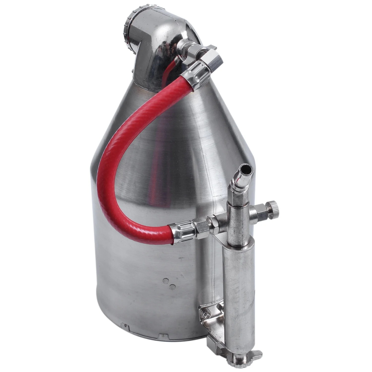 PORK-3500Ml Air Hopper Spray Tool Paint Texture Tool Drywall Painting Sprayer With 6 Nozzles Air Stucco Sprayer, Plaster Hopper