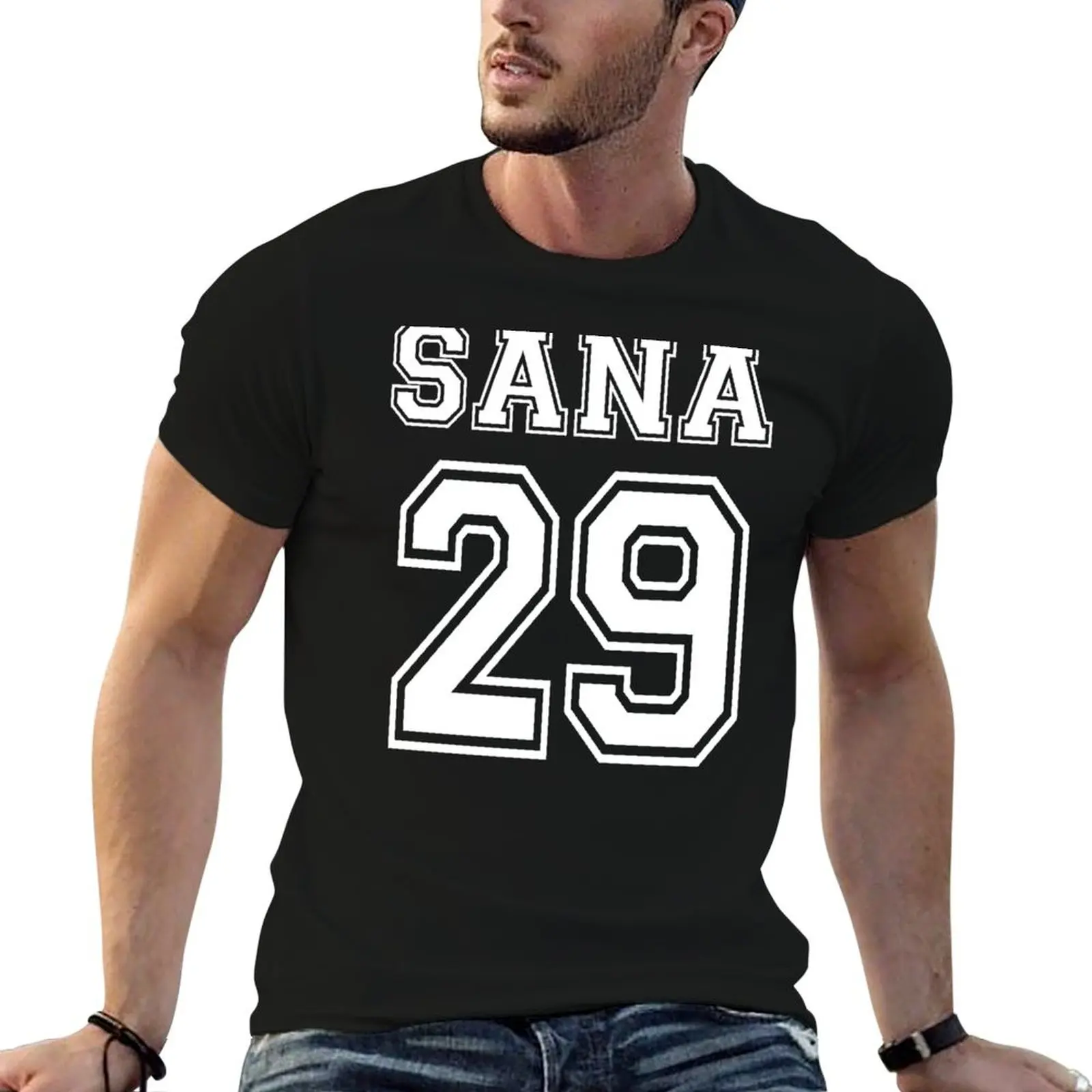

Minatozaki Sana, #29 T-Shirt man t shirt designer t shirts with prints black cotton t-shirt plain for man package T-Shirt