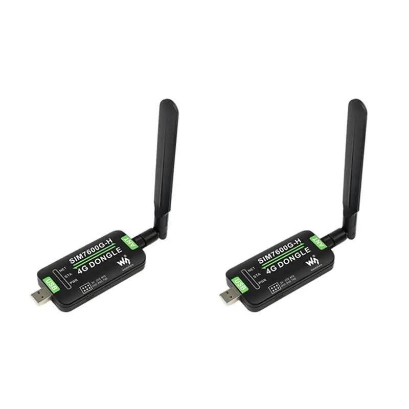 2X Waveshare SIM7600G-H 4G DONGLE Module An Internet Access Module For Raspberry Pi GNSS Global Communication