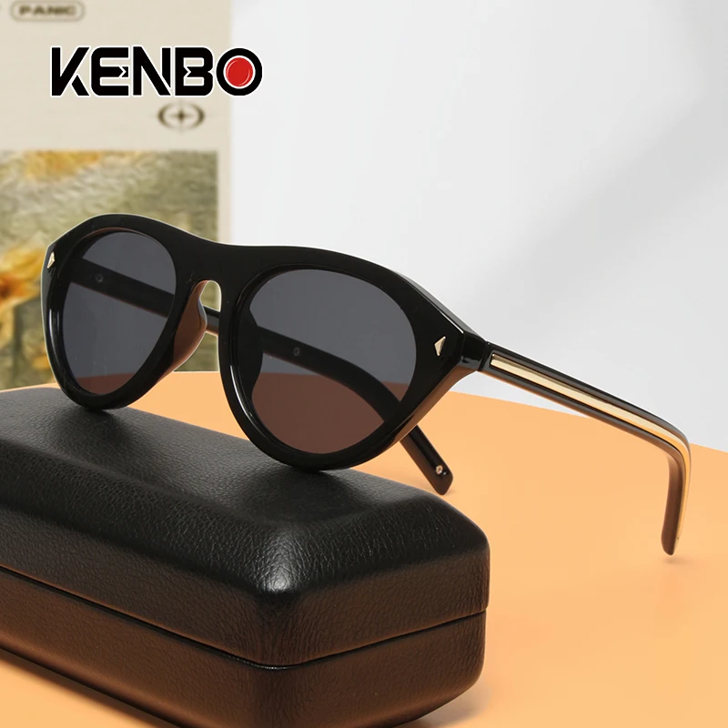 

Oval Cat Eye Sunglasses for Women Trendy Retro Cateye Frame for Traveling Driving Vintage Classic Small Frame Round Sunglasses