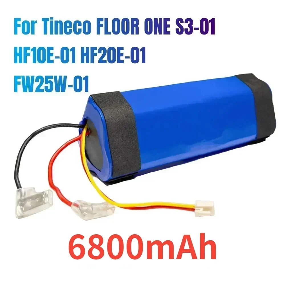 

100% Original 6800mAh For Tineco FLOOR ONE 1.0 FW25M-01 FW25W-01 FW09010ECN HF10E-01 HF20E-01 S3-01 Vacuum Cleaner Battery