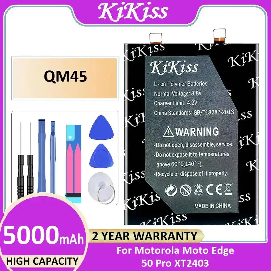 

Premium Replacement 5000Mah Stable For Motorola Moto Edge 50 Pro XT2403 Mobile Phone Battery QM45