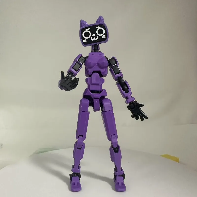New TV Human Cat Ear Hakimi Toy Model 3D Printed Sandbox Action Figure Dummy Toy Doll Robot Assembly Model Desktop Decor Gift view 5