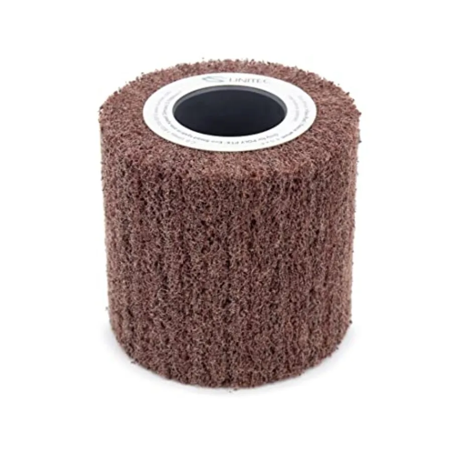 

PTX Fleece Nonwoven Wheel | 180 Grit Metal & Wood Grinder Polisher Tool Wheel Attachment| 4" Diameter x 4-1/8" Wide (47413)