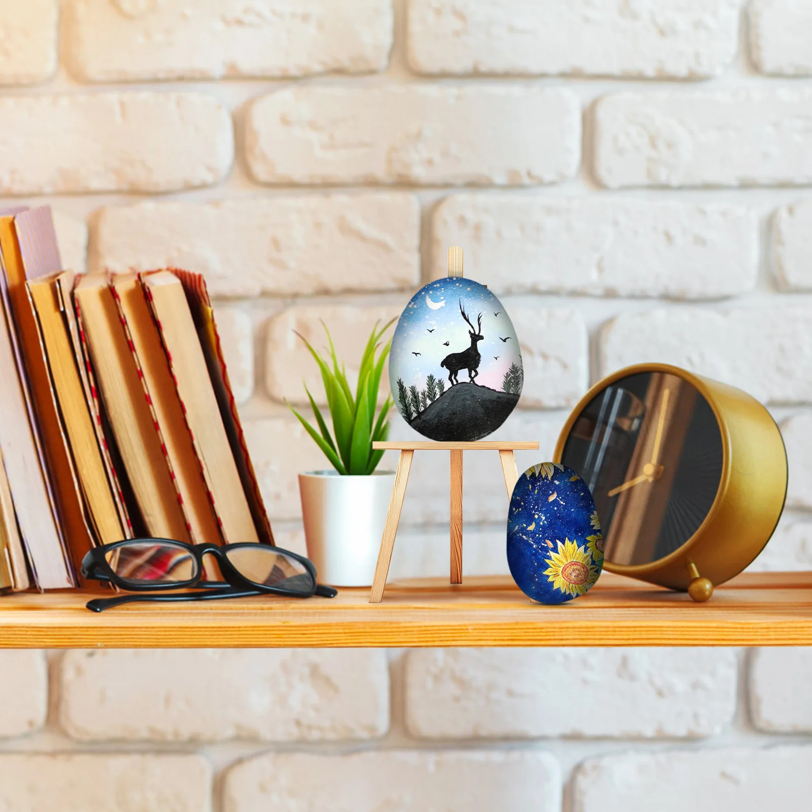 10pcs Painted Stones Smooth Polished Rocks for Kids Craft 5 7cm Black Easy Grasp Color Multipurpose Bedroom Decor Drawing