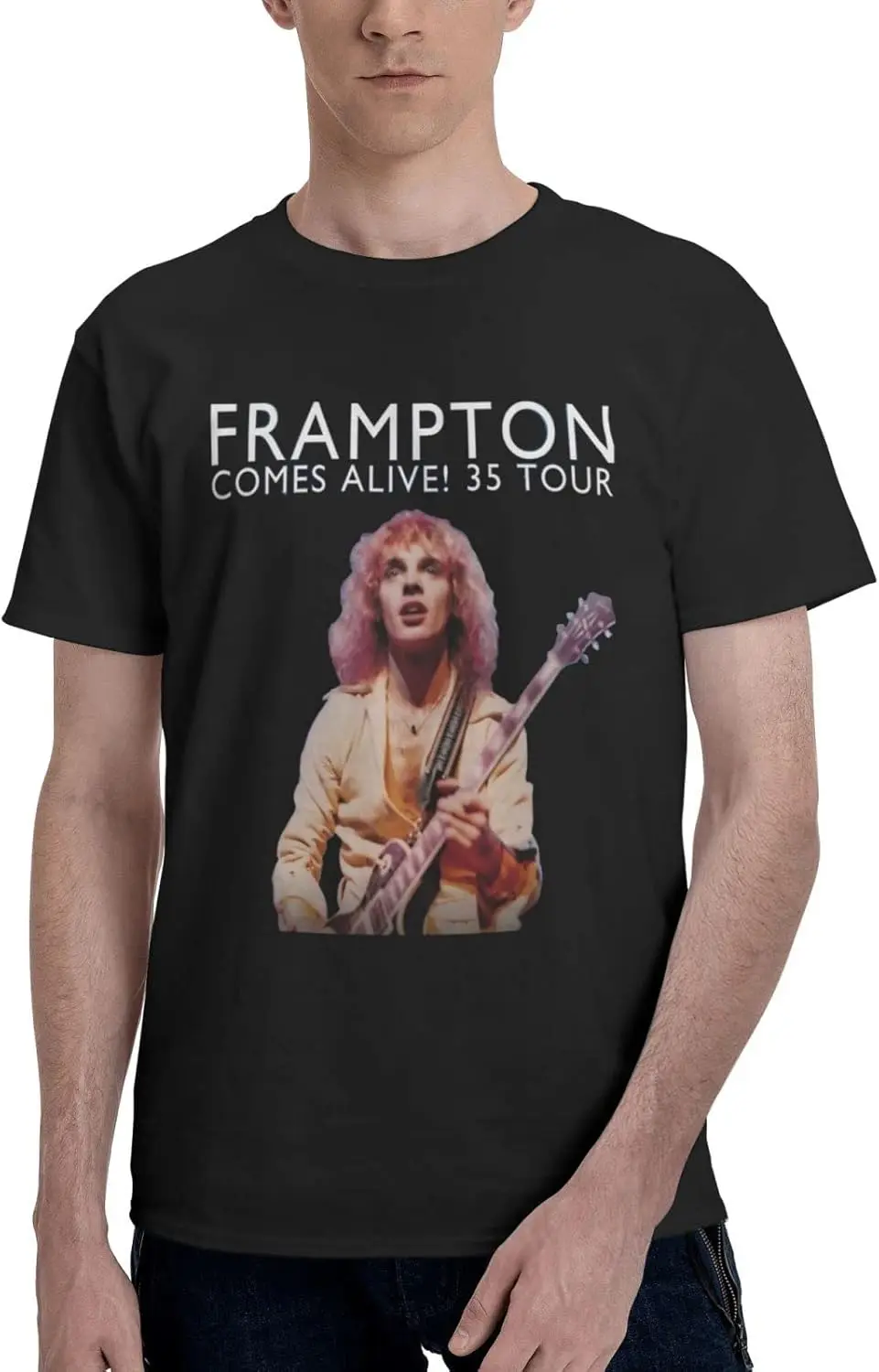 Youth & Adult English Rock Musician Peter Music Theme Frampton T Shirt Round Neck Short Sleeve T Shirts