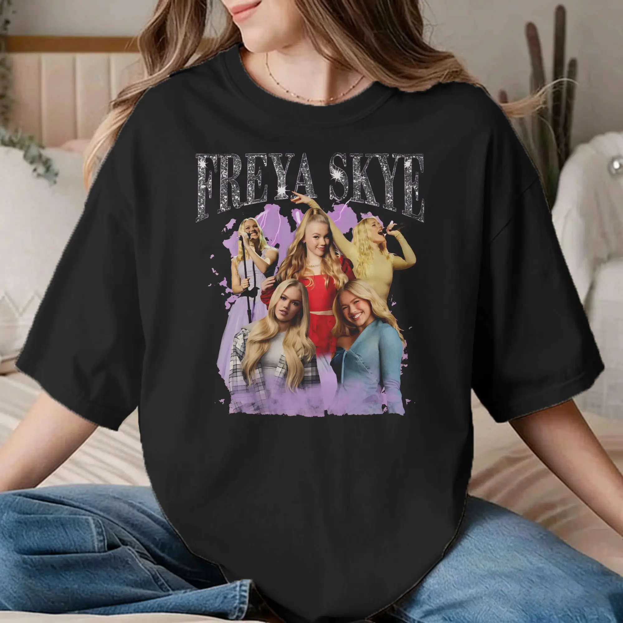 FREYA SKYE  T Shirts for Men Women Pure Cotton Unique T-Shirts Crew Neck Retro Style Shirt Short Sleeve Clothing Birthday Gift