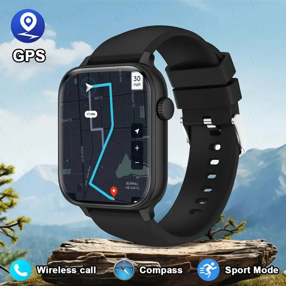 

2025 New GPS Sports Smart Watch Outdoor Sports Waterproof Watch Compass 24 Hours Heart Rate Monitor Bluetooth Call Smartwatch