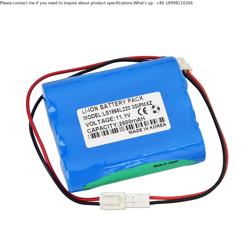for Replacement Li-ion 11.1V 2600mAh LS1865L220 3SIPMXZ Medical Syringe Pump Bio net BM3 Battery for BM3 Plus BM-BAT-4 BM5