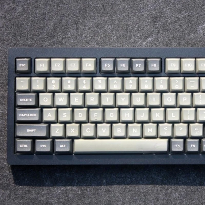 130 tasti Minimalist Double Shot grey DSA Keycaps per MX switch tastiera meccanica thuspbt Keycap Keycap keyboard key Caps