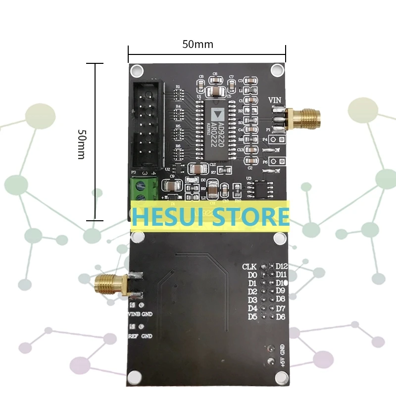 AD9220 High-speed AD data acquisition module 12-bit ADC 10MSPS sampling rate