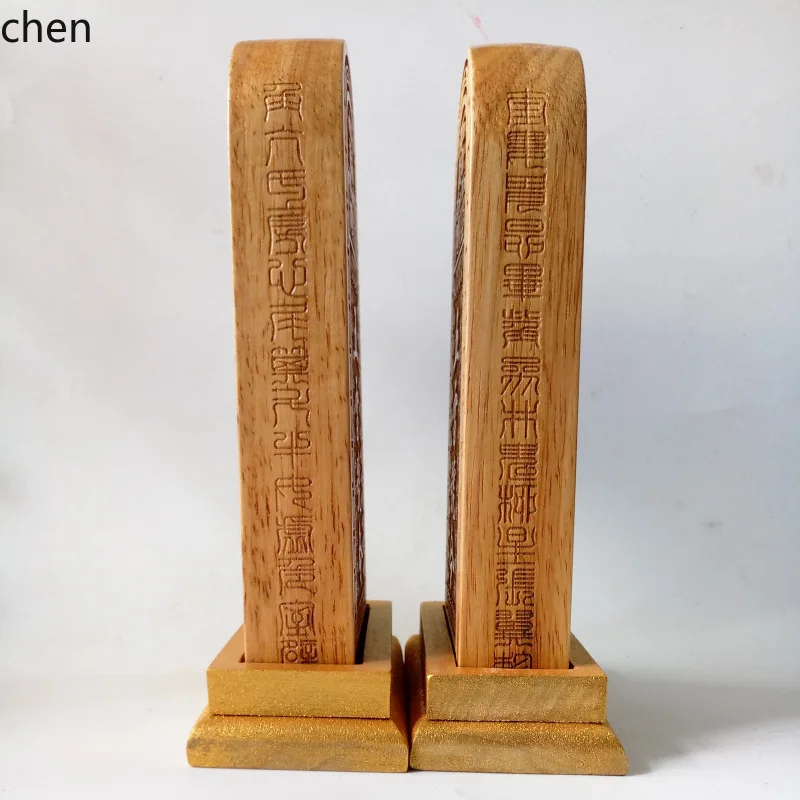 Cz qianzhu dharma token seal summoning all souls five thunder order medium number thirty six thunder peach wood