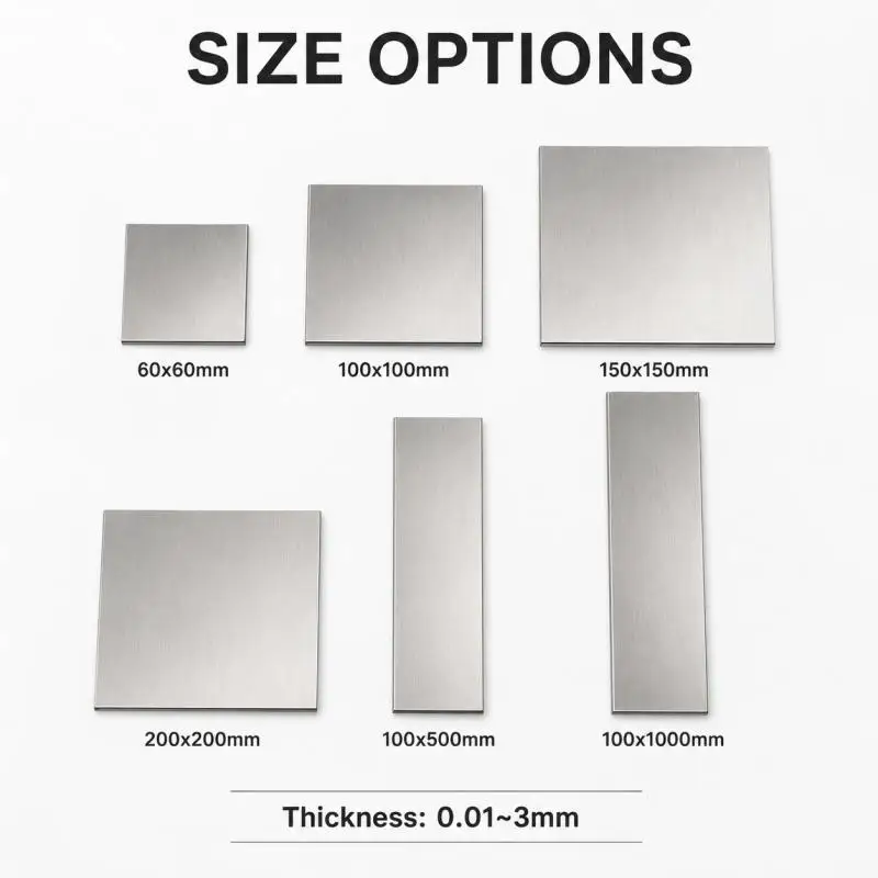 1pcs Stainless Steel Sheet Plate  Stainless Steel Foil Shim Sheet Plate 0.01mm 0.1mm 0.2mm 0.3mm 0.5mm 0.8mm 1mm 1.5mm 2mm 3mm