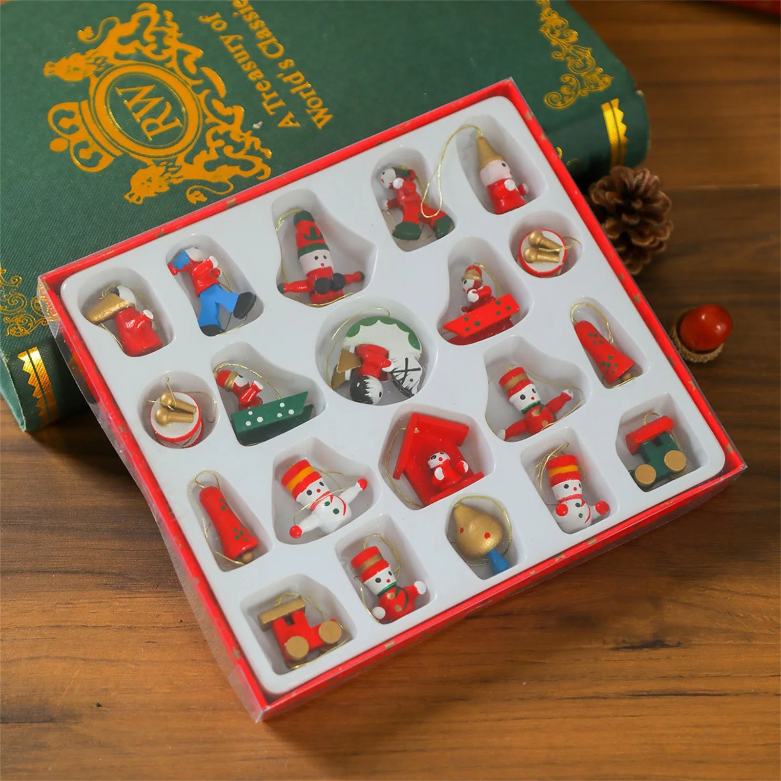 

Wooden Pendant Christmas Tree Decoration Train Pendant Christmas Decoration Supplies Christmas Tree Decoration Pendants Wooden