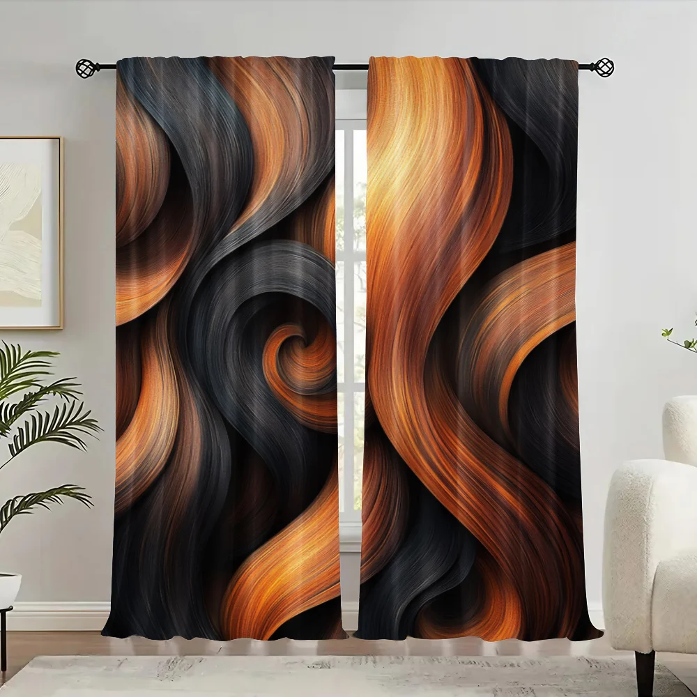 

2pc, Curtain dark background Machine Washable Fabric,Without Electricity Wall Decor Use for Holiday Parties, Home Decor