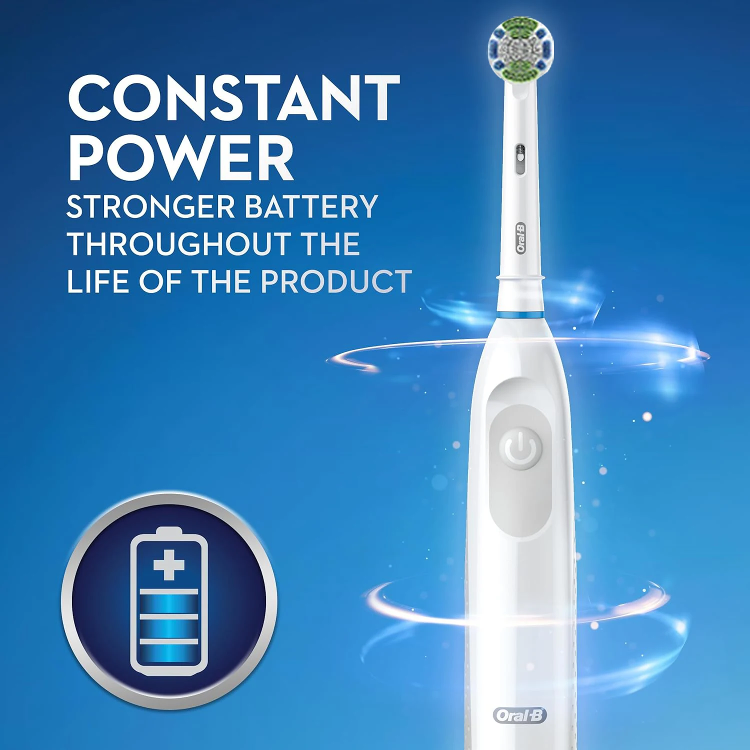 Oral B-cepillo de dientes eléctrico para adultos, dispositivo resistente al agua con rotación, 4 cabezales de repuesto adicionales