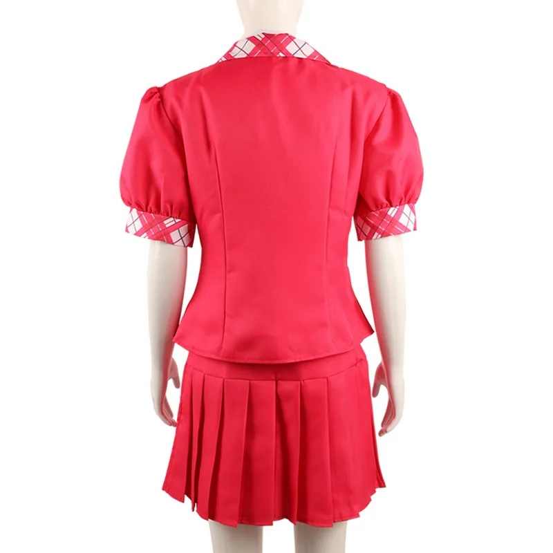 Disfraz de Cosplay de Barbiee de película de Halloween para mujer, vestido de princesa, traje de Delancy Wen COS, uniforme escolar, faldas superiores, fiesta de Carnaval
