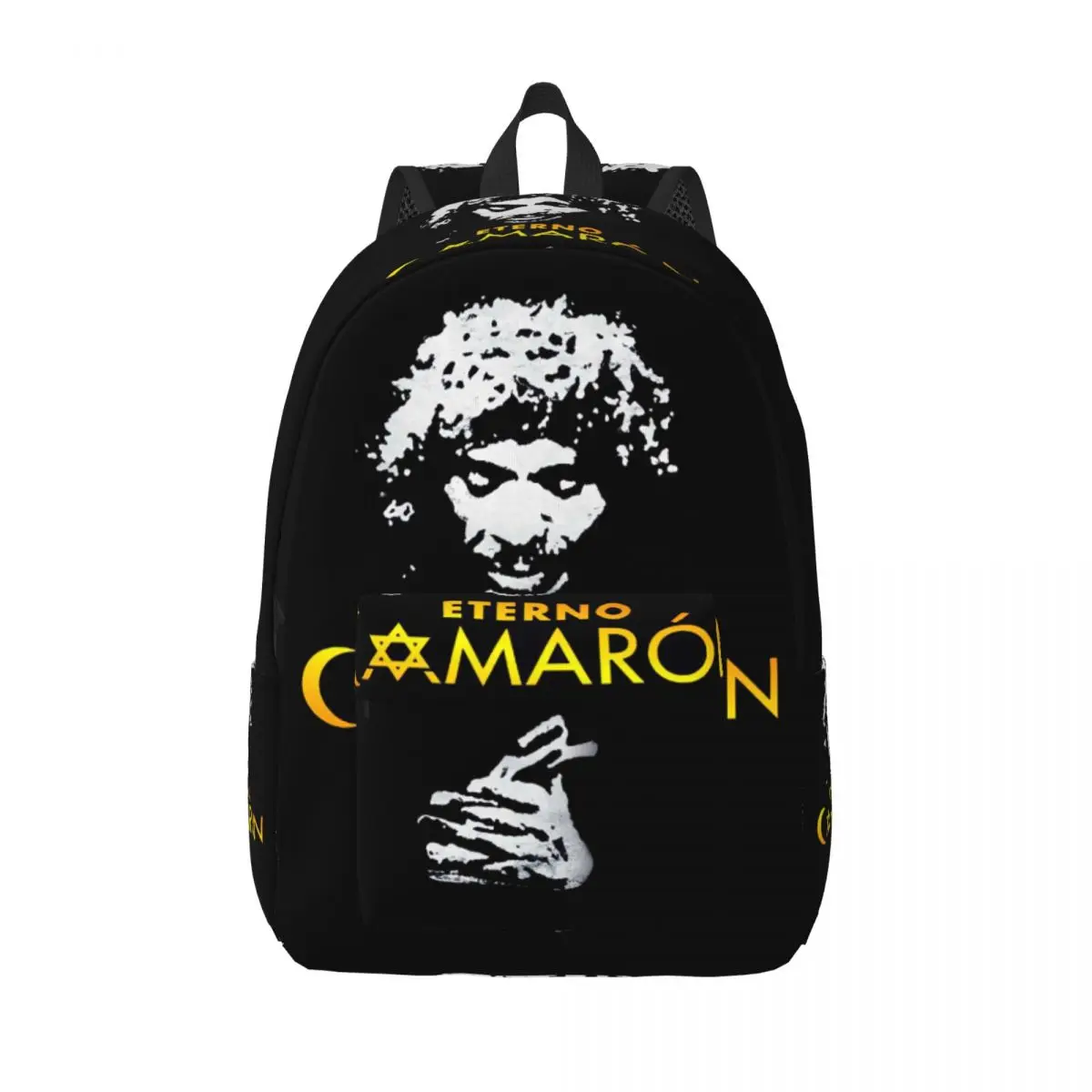 

Холщовые рюкзаки Camaron De La Isla Island с креветками, певица фламенко, школьные дорожные сумки, сумка для книг, подходит для 15-дюймового ноутбука