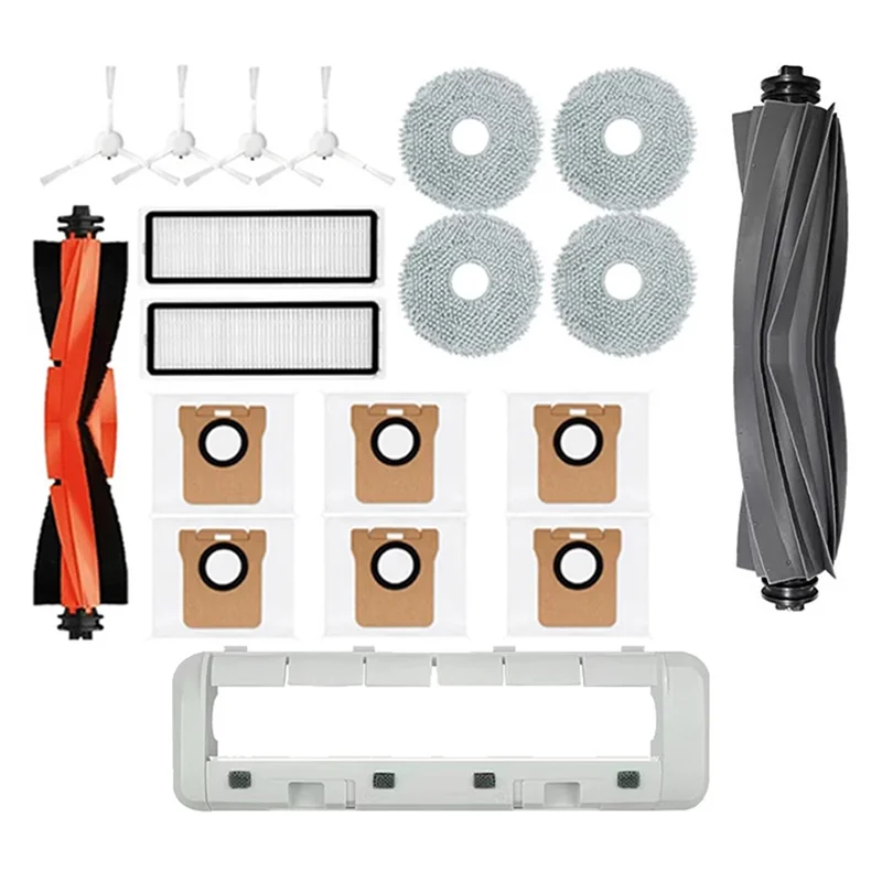 

ABUF-Replacement Parts For Xiaomi Robot Vacuum X20 + / X20 Plus Washable Filter Mop Cloth Dust Bag Main Side Brush And Cover