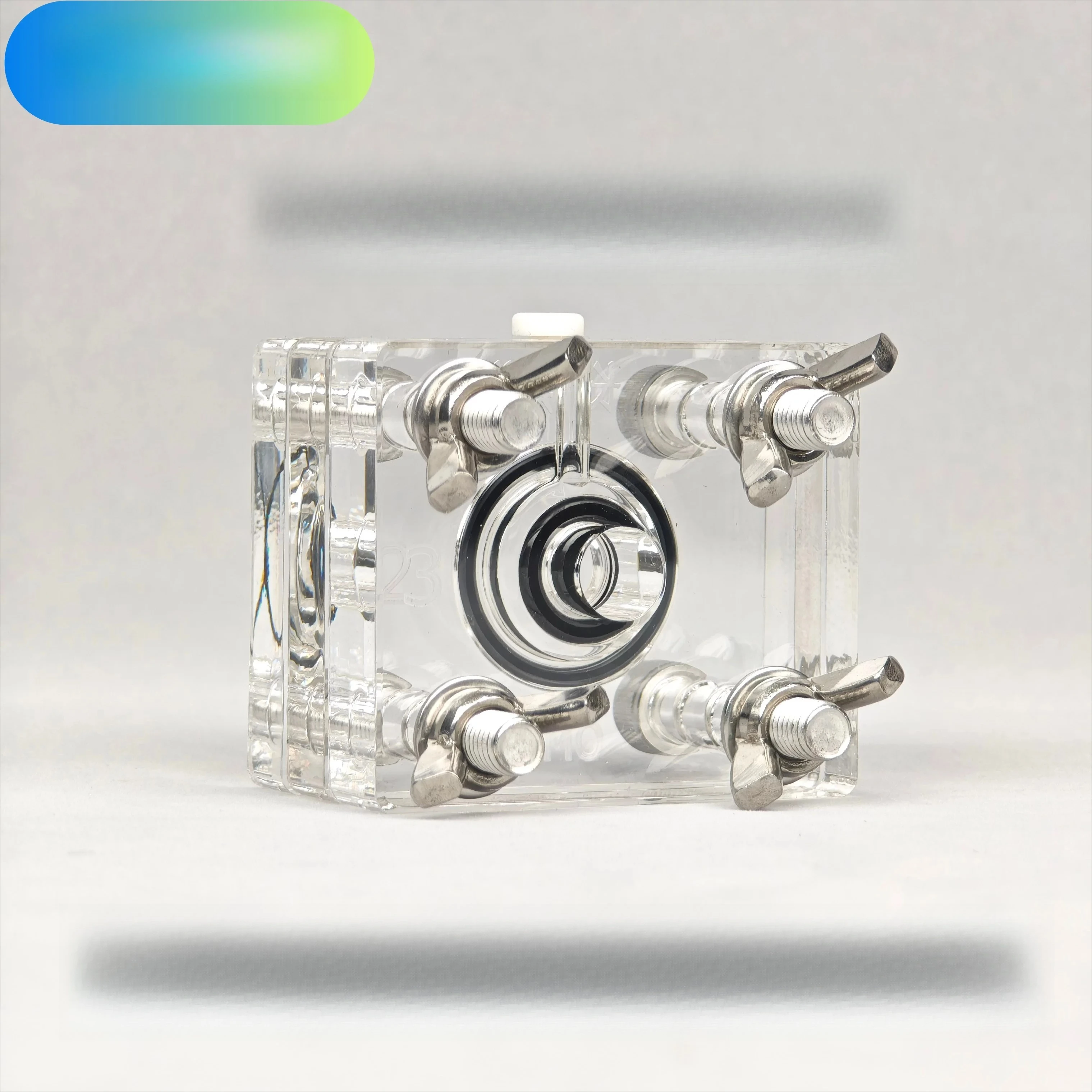 Zinc air test device, metal air transparent mold, manual liquid filling tool