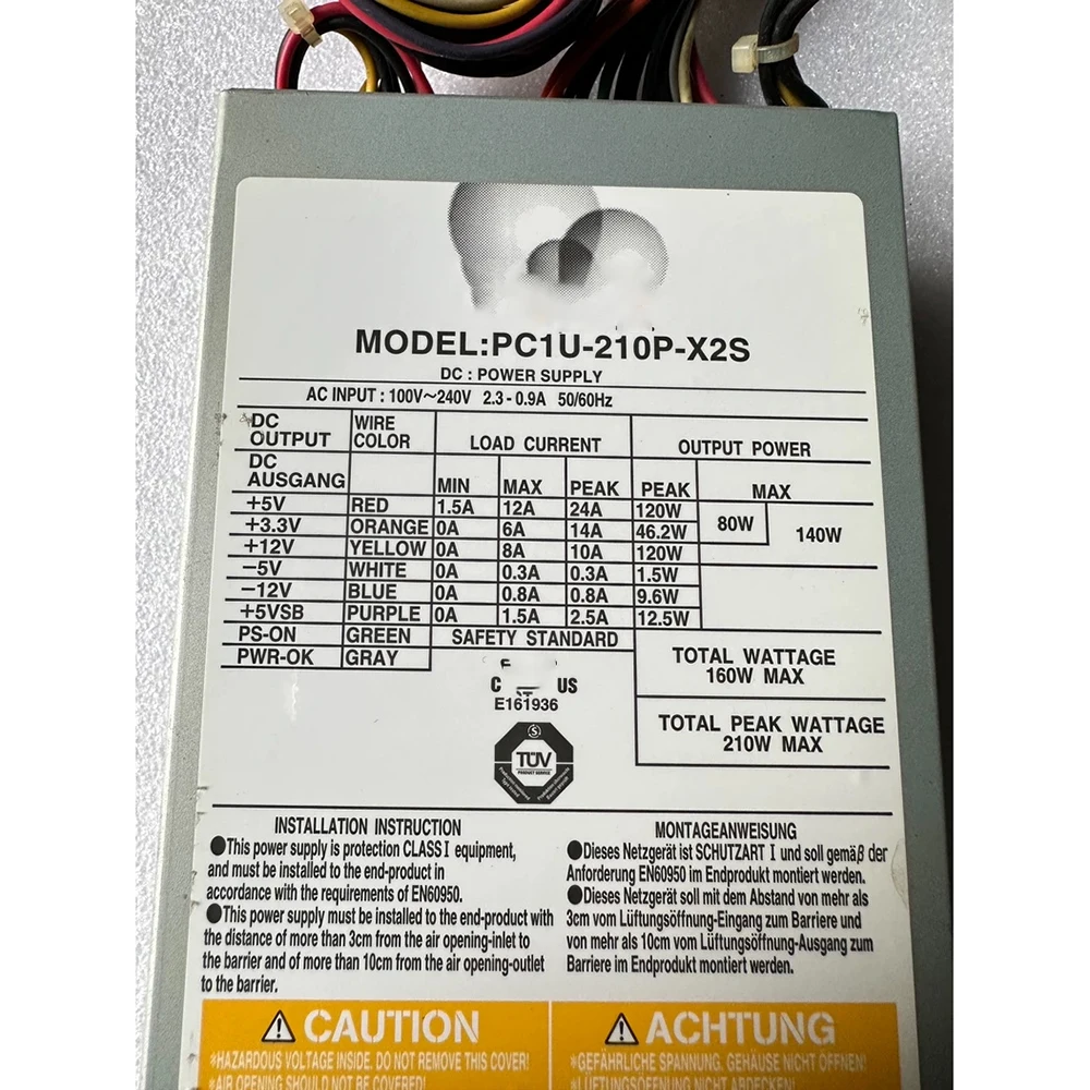 

Для промышленного компьютера Nipron Блок питания PC1U-210P-X2S