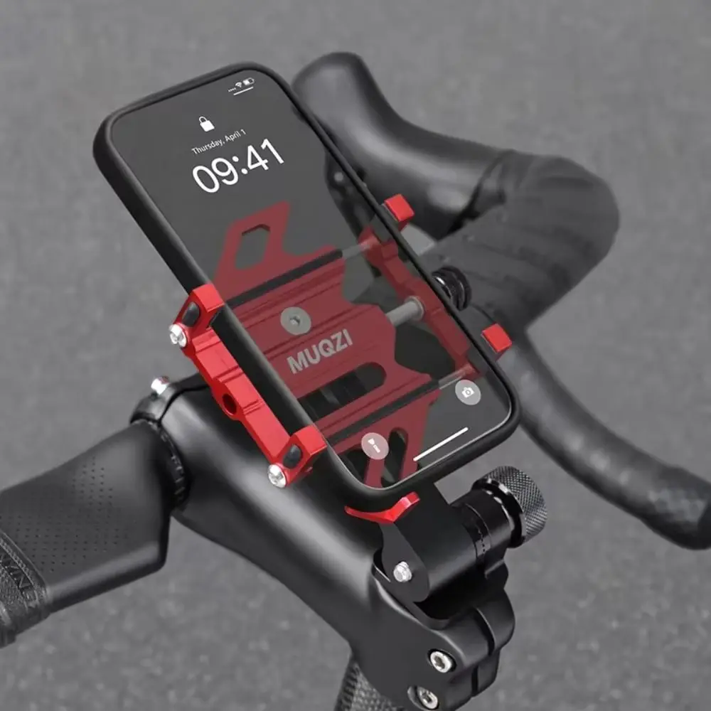 

Headset Top Cap 360° Rotatable Bike Phone Holder Adjustable Aluminum Alloy Bicycle Mobile Phone Stand for 4.5-7.0" Phone