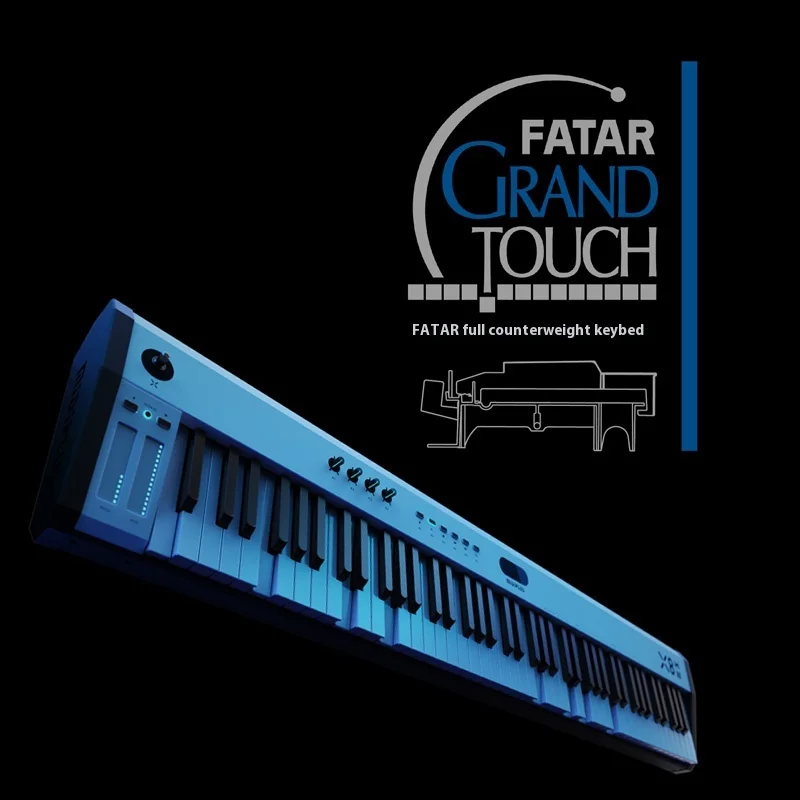Professional 88-Key Digital Midi Keyboard Full Counterweight Fatar Heavy Hammer Compiler Controller Music Piano