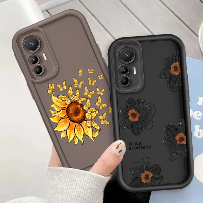 Bright Multi-Color Flowers Eye Ladder For Xiaomi MI 14 12T 11 Lite Poco M3 X5 X4 F5 F4 F3 F2 GT Pro 5G Soft Phone Case