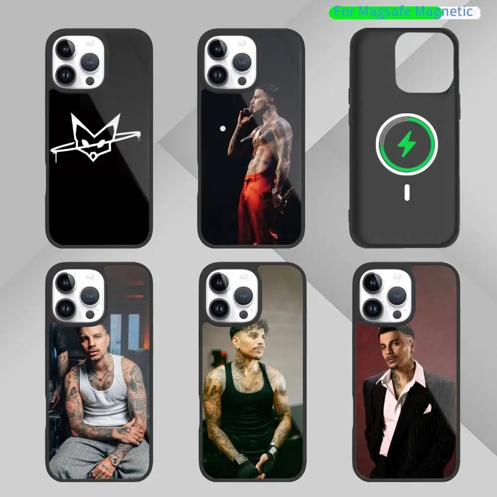 

Чехол для телефона R-Rauw A-Alejandro Rapper для iPhone17,16,15,14,13 Plus, Pro Max, магнитный для беспроводной зарядки Magsafe