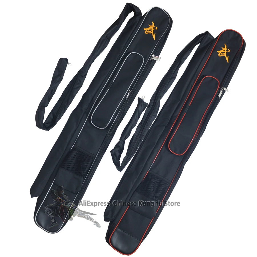 Chinese Kung fu Sword Broadsword Sticks Bag Martial arts Wushu Weapons Carrying Case Tai Chi Fan Bags