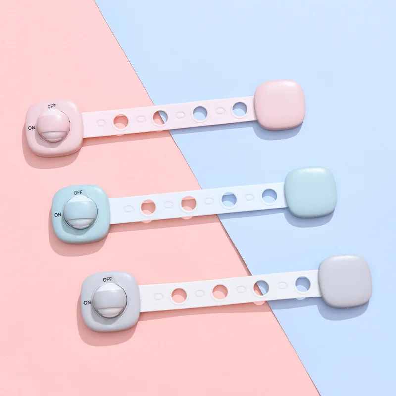 Verstellbare Kindersicherungen für Küchenschränke, Türschränke, Kühlschränke, Babysicherheitsschrankverschluss mit Klebeband, ohne Bohren – Detail 7