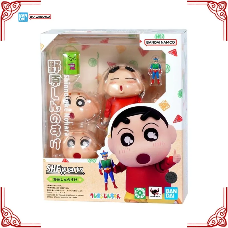 In Stock Genuine Bandai Crayon Shin-chan Model Kit SHF Nohara Shinnosuke Anime Action Figure Collection Finished Model Toys Gift